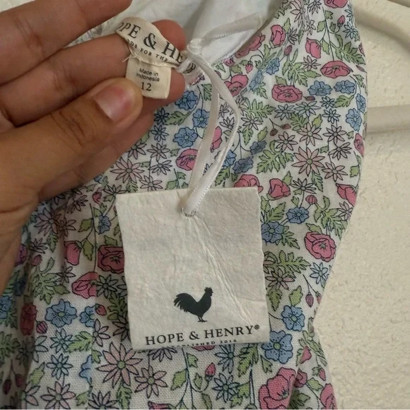 Hope and Henry girls floral jumpsuit - Picture 4 of 7